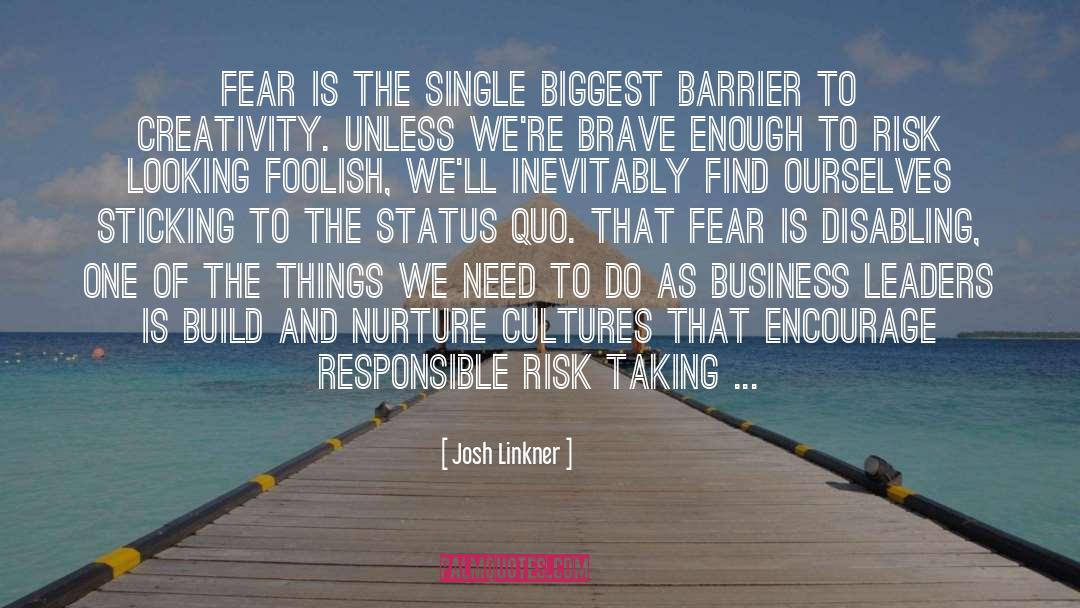 Business Risk Taking quotes by Josh Linkner