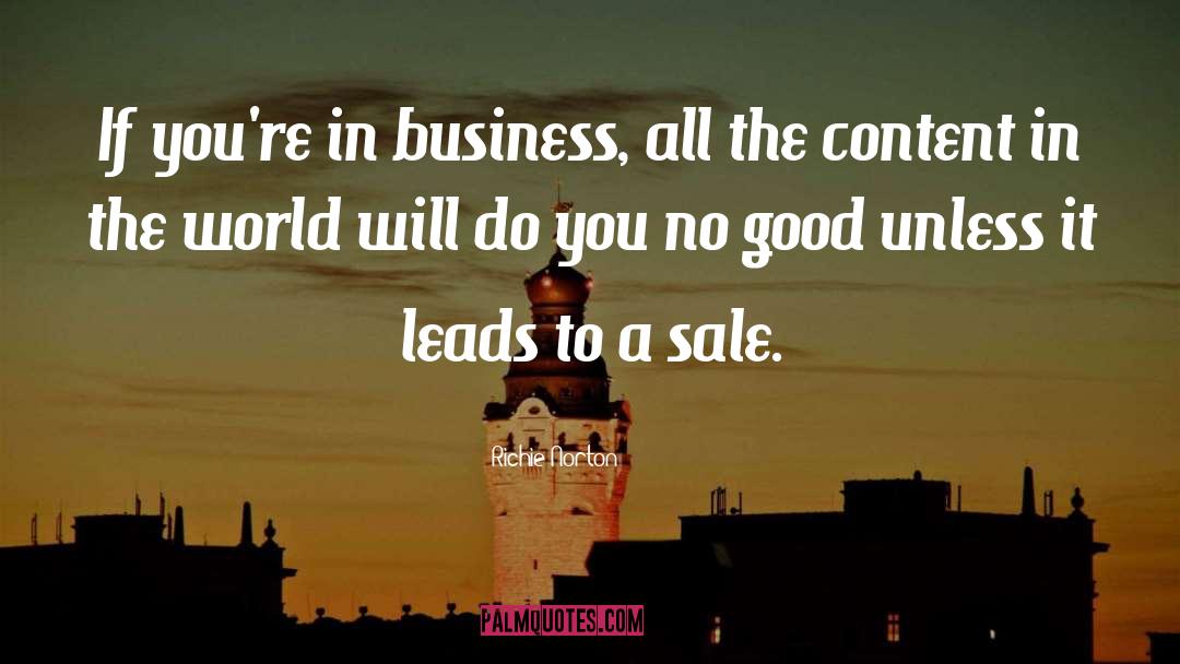 Business Sales quotes by Richie Norton