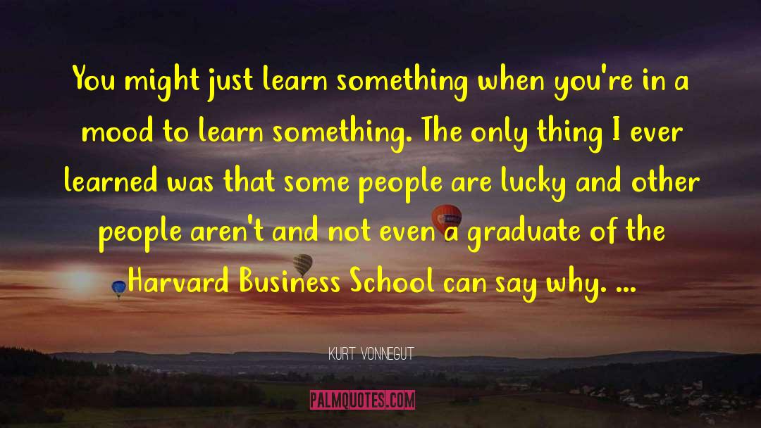 Business School quotes by Kurt Vonnegut
