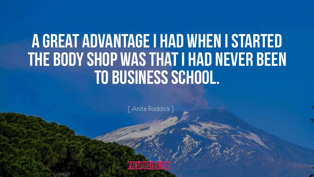 Business School quotes by Anita Roddick
