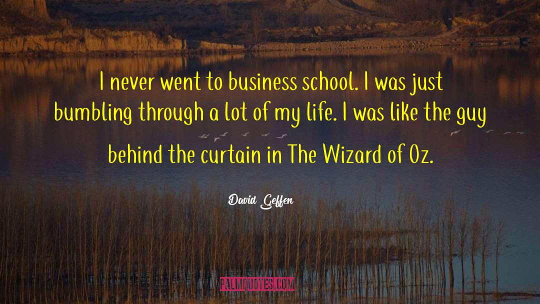 Business School quotes by David Geffen