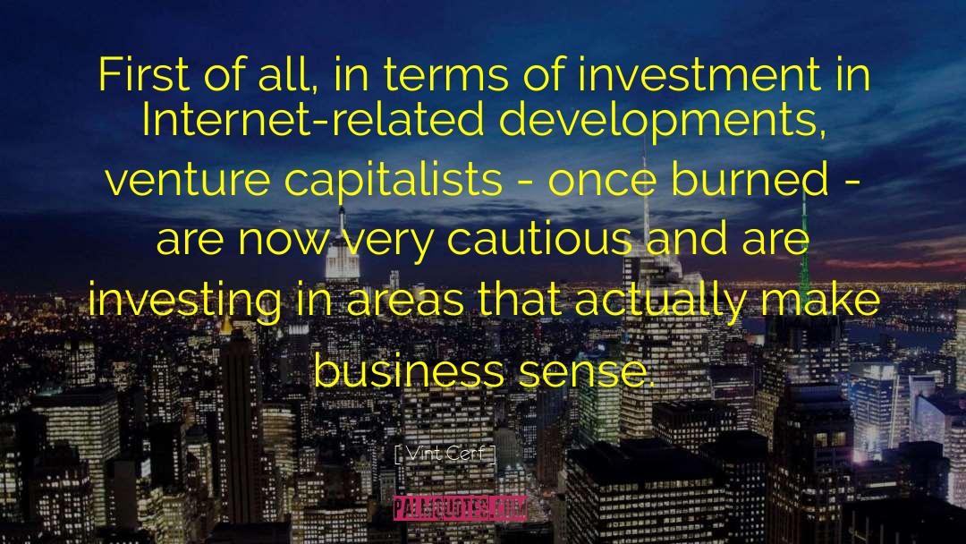 Business Sense quotes by Vint Cerf