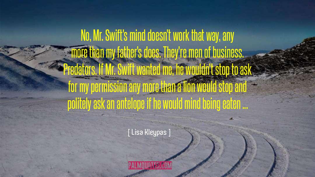 Business Strategy quotes by Lisa Kleypas