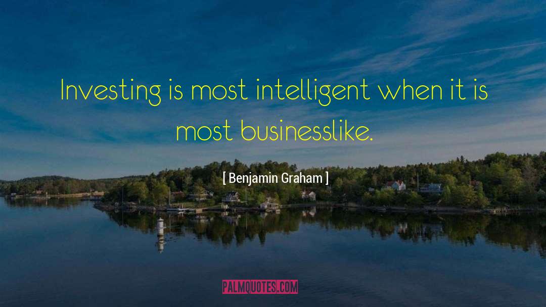 Businesslike quotes by Benjamin Graham