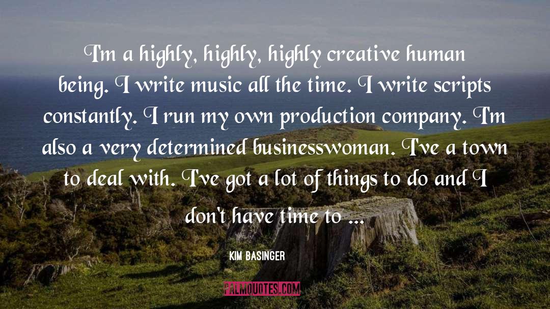 Businesswoman quotes by Kim Basinger