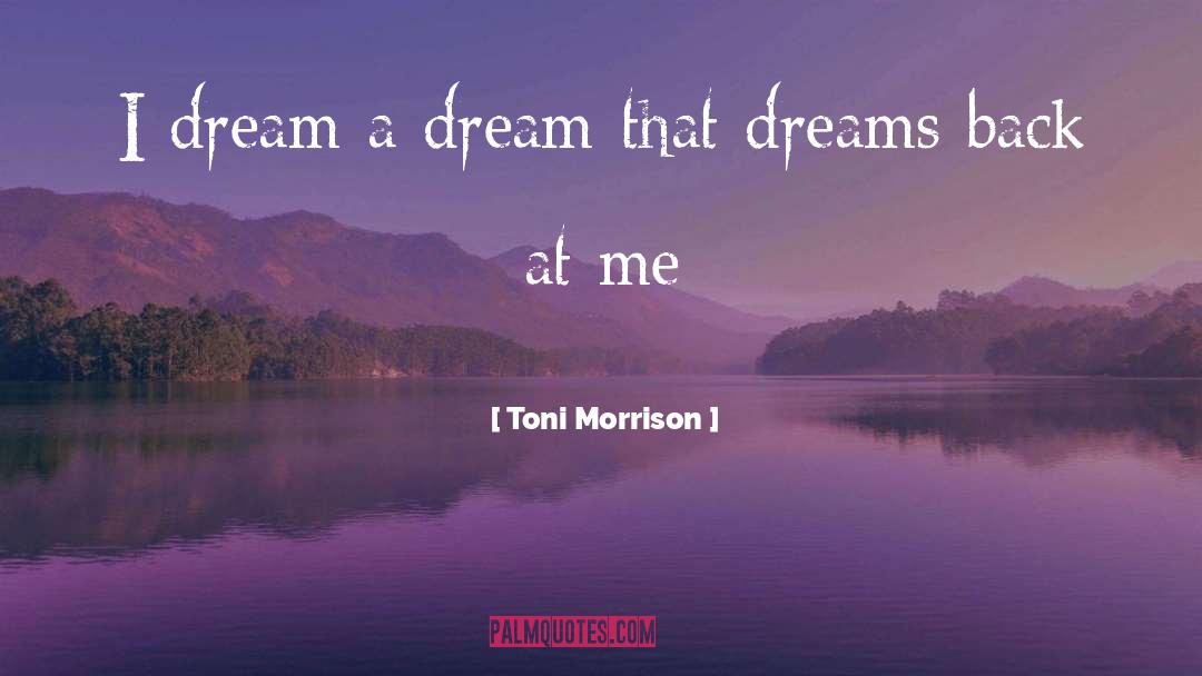 Bussinger Dream quotes by Toni Morrison