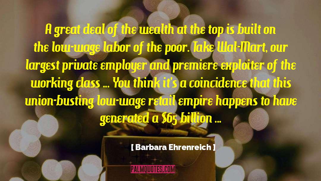 Busting quotes by Barbara Ehrenreich
