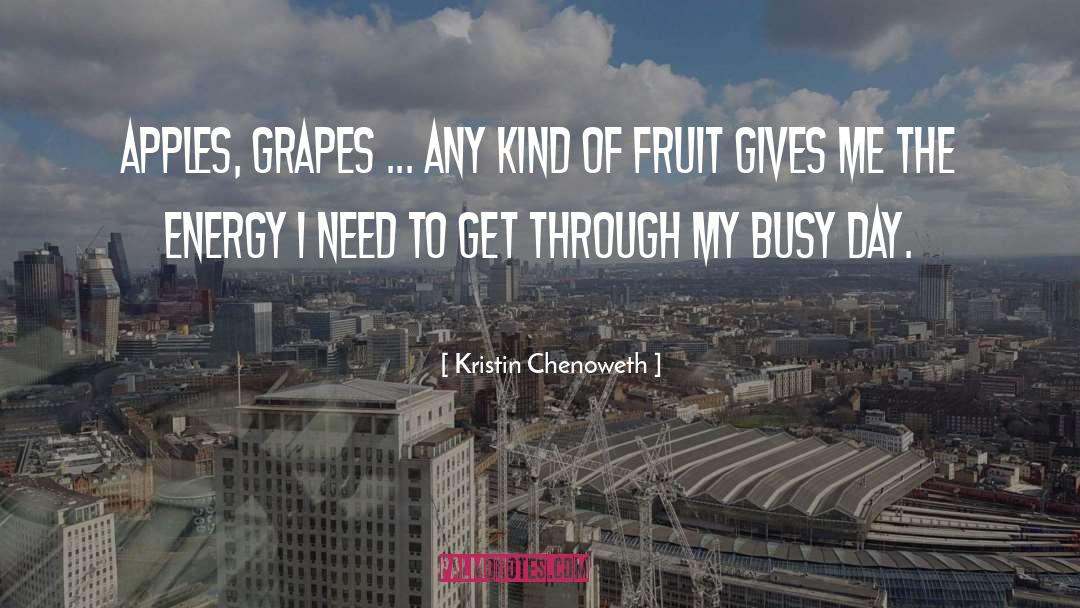 Busy Day quotes by Kristin Chenoweth