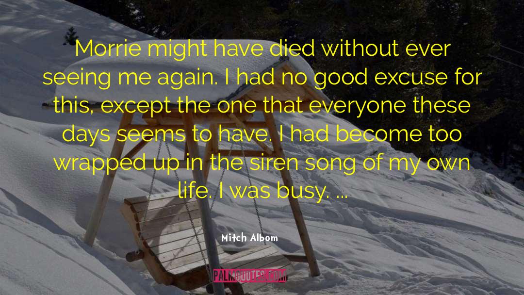Busy Life quotes by Mitch Albom