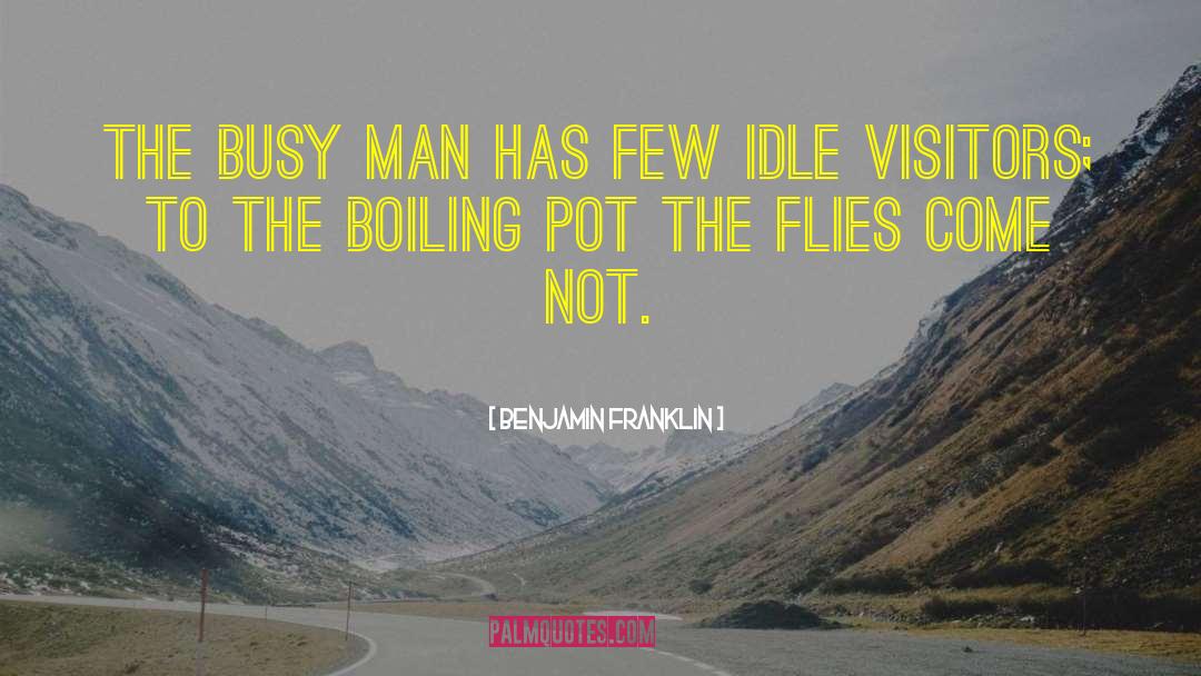 Busy Man quotes by Benjamin Franklin