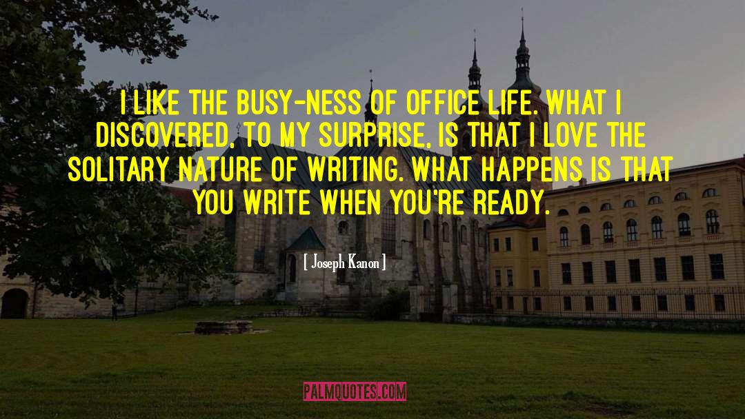 Busy Ness quotes by Joseph Kanon