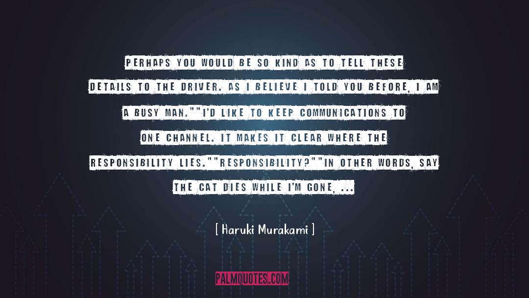 Busy quotes by Haruki Murakami