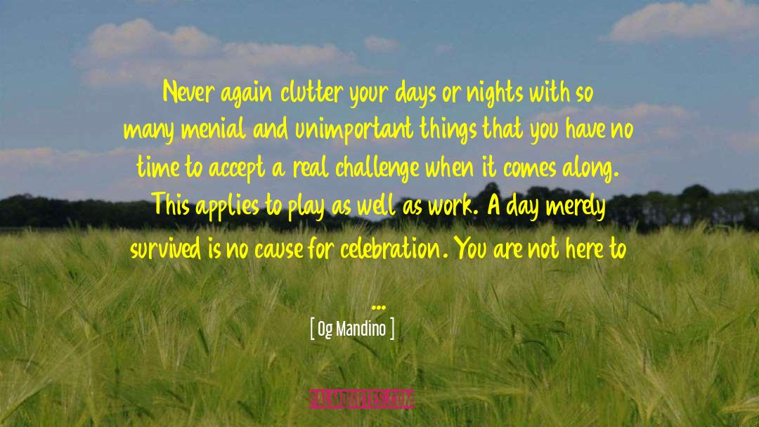 Busy Work quotes by Og Mandino