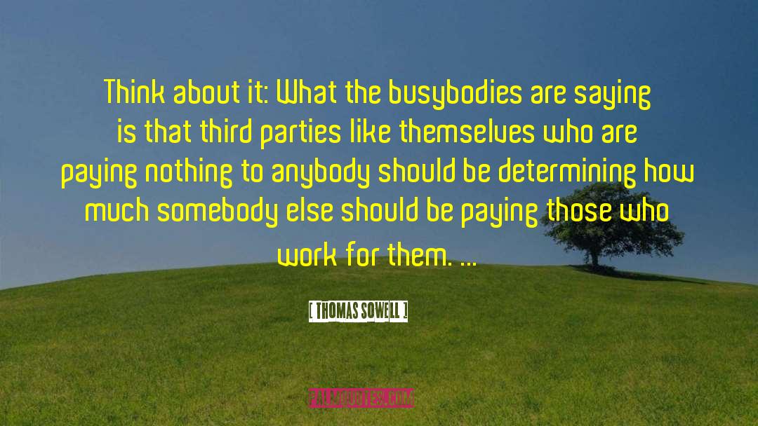 Busybodies quotes by Thomas Sowell