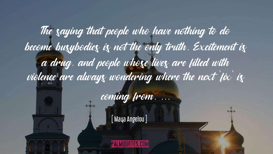 Busybodies quotes by Maya Angelou
