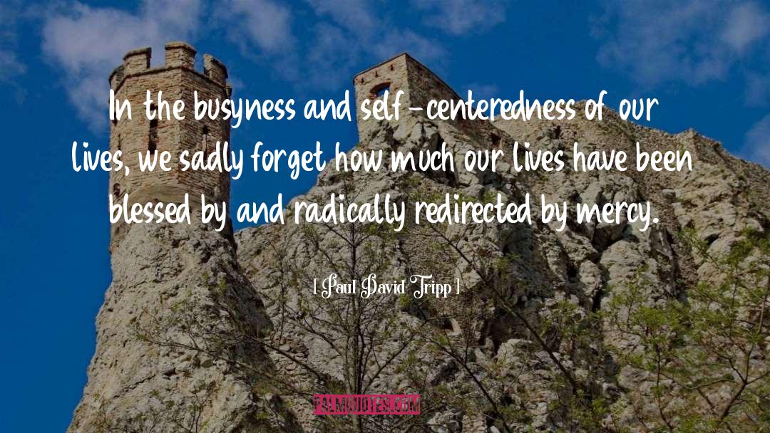 Busyness quotes by Paul David Tripp