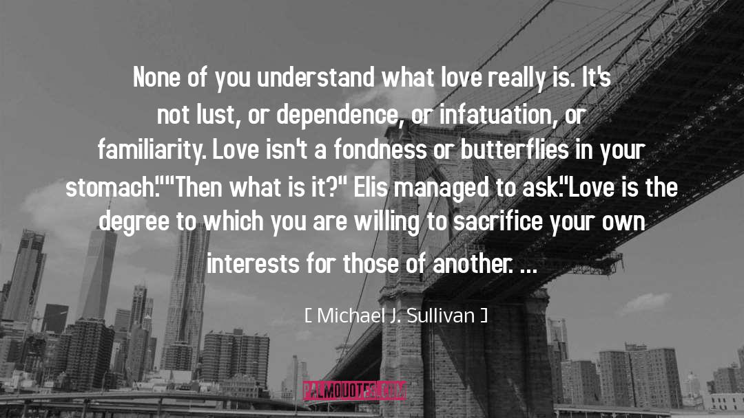 Butterflies In Your Stomach quotes by Michael J. Sullivan