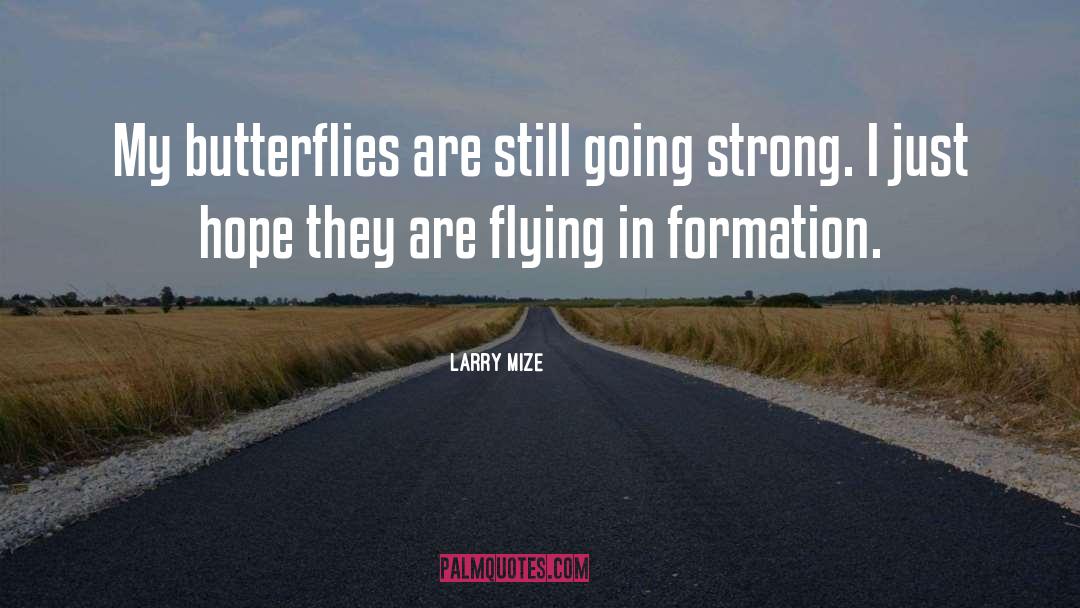 Butterflies quotes by Larry Mize