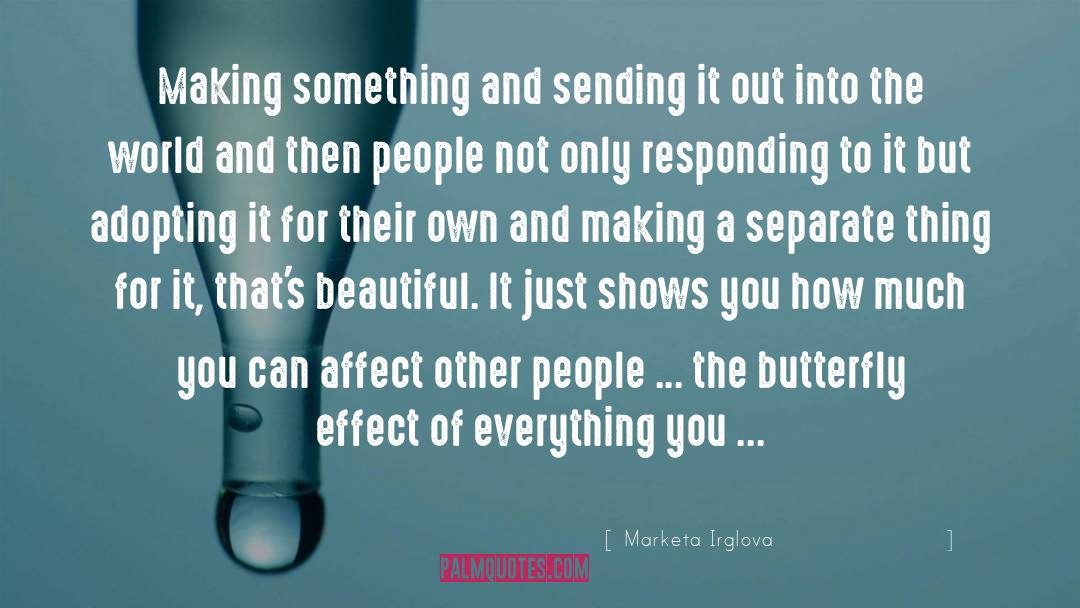 Butterfly Effect quotes by Marketa Irglova