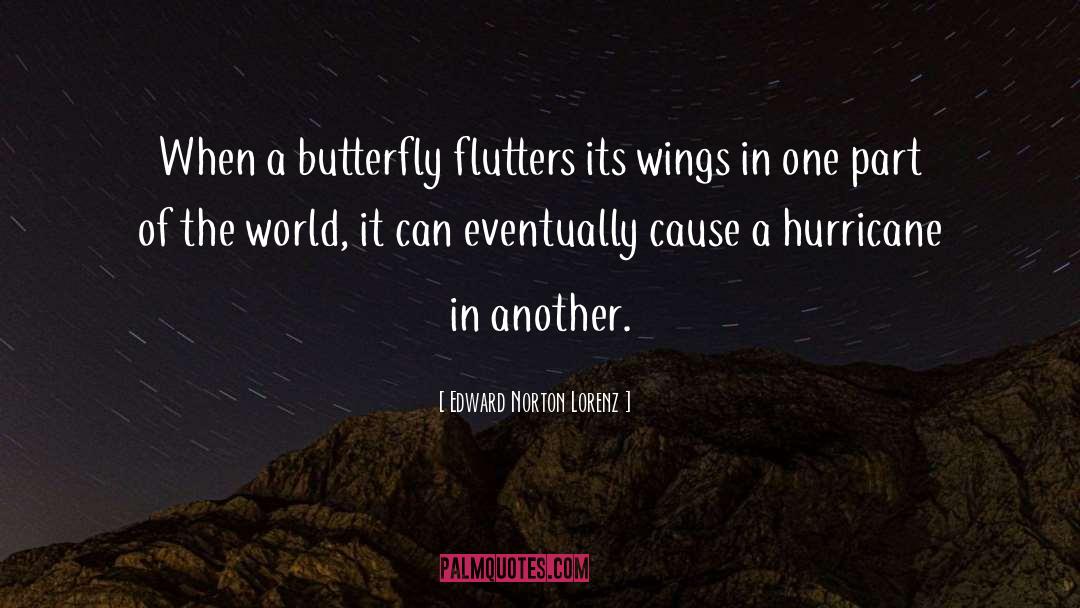 Butterfly Suffering quotes by Edward Norton Lorenz