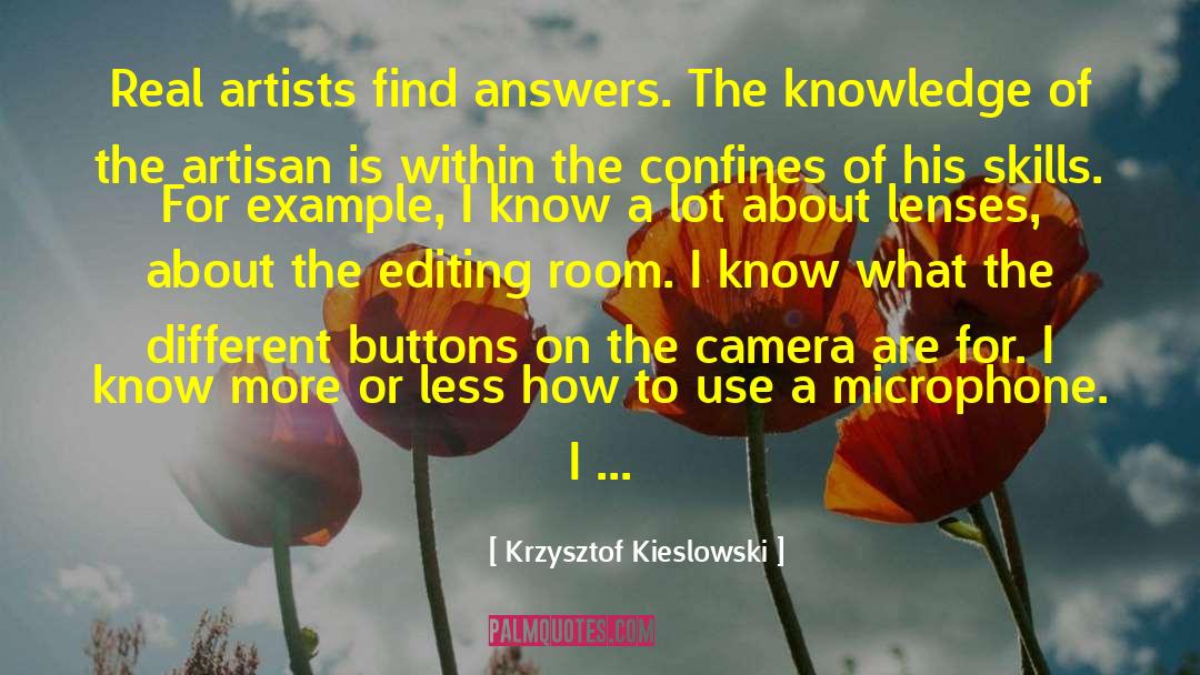 Buttons quotes by Krzysztof Kieslowski