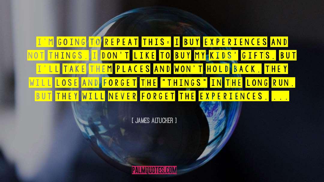 Buy Experiences quotes by James Altucher