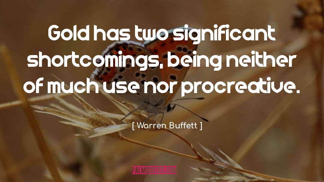 Buying Gold quotes by Warren Buffett