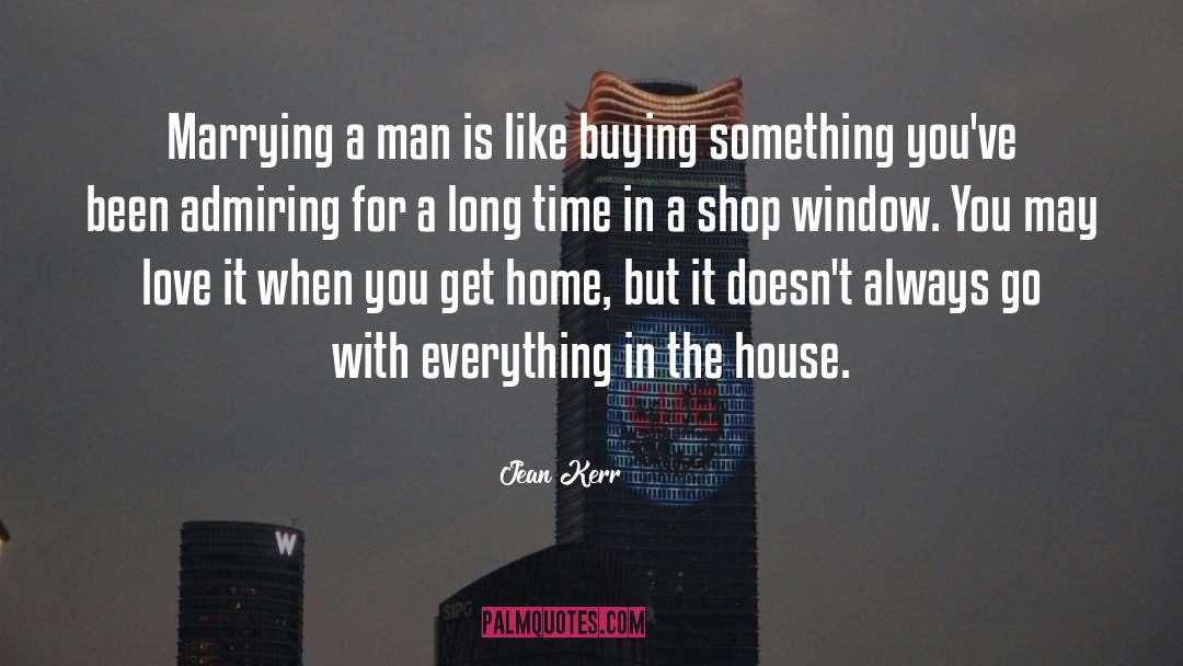 Buying Something quotes by Jean Kerr