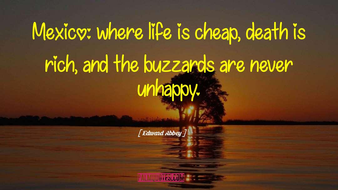Buzzards quotes by Edward Abbey