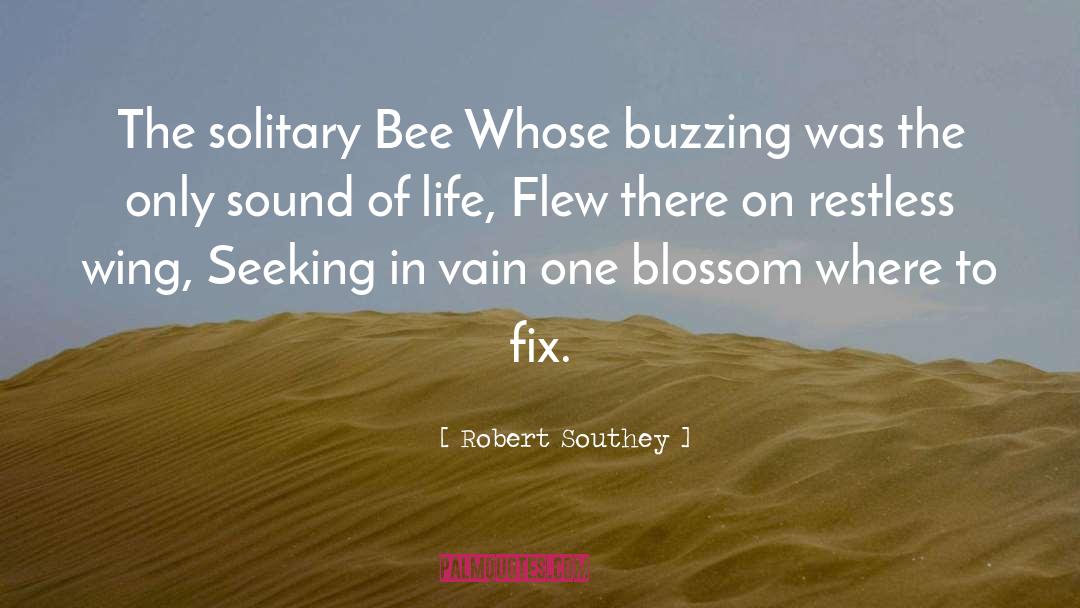 Buzzing quotes by Robert Southey