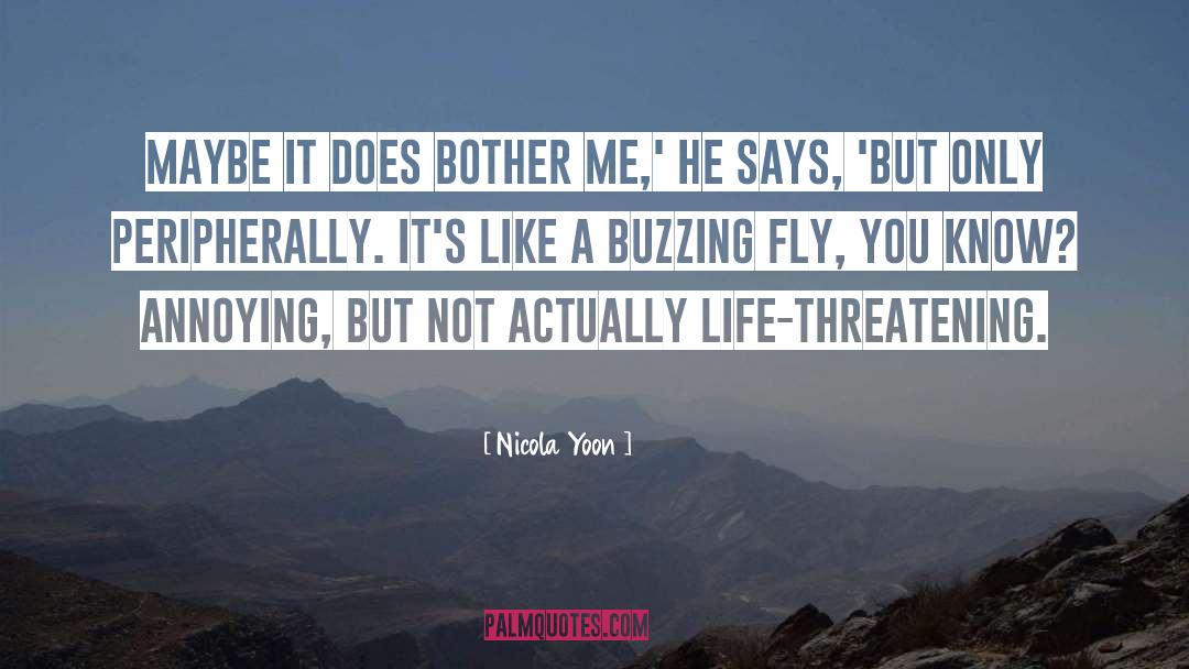 Buzzing quotes by Nicola Yoon