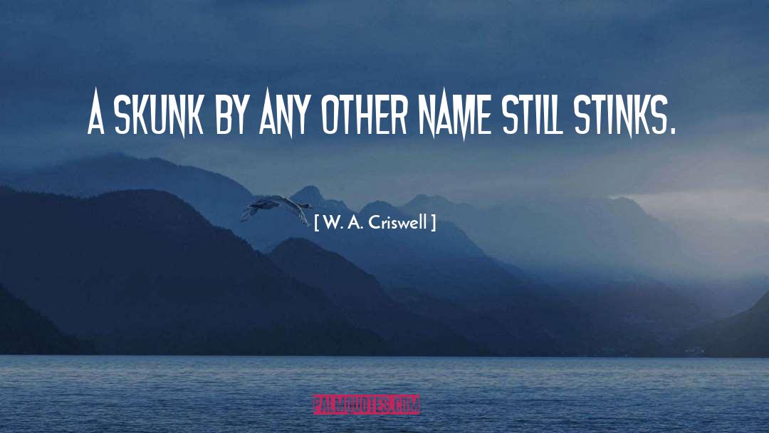 By Any Other Name quotes by W. A. Criswell