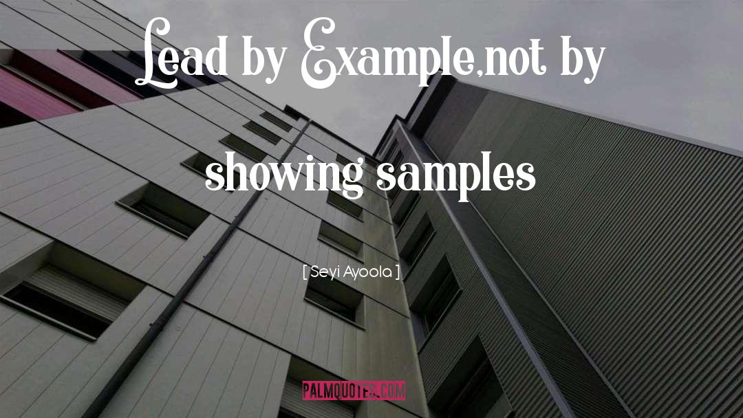 By Example quotes by Seyi Ayoola