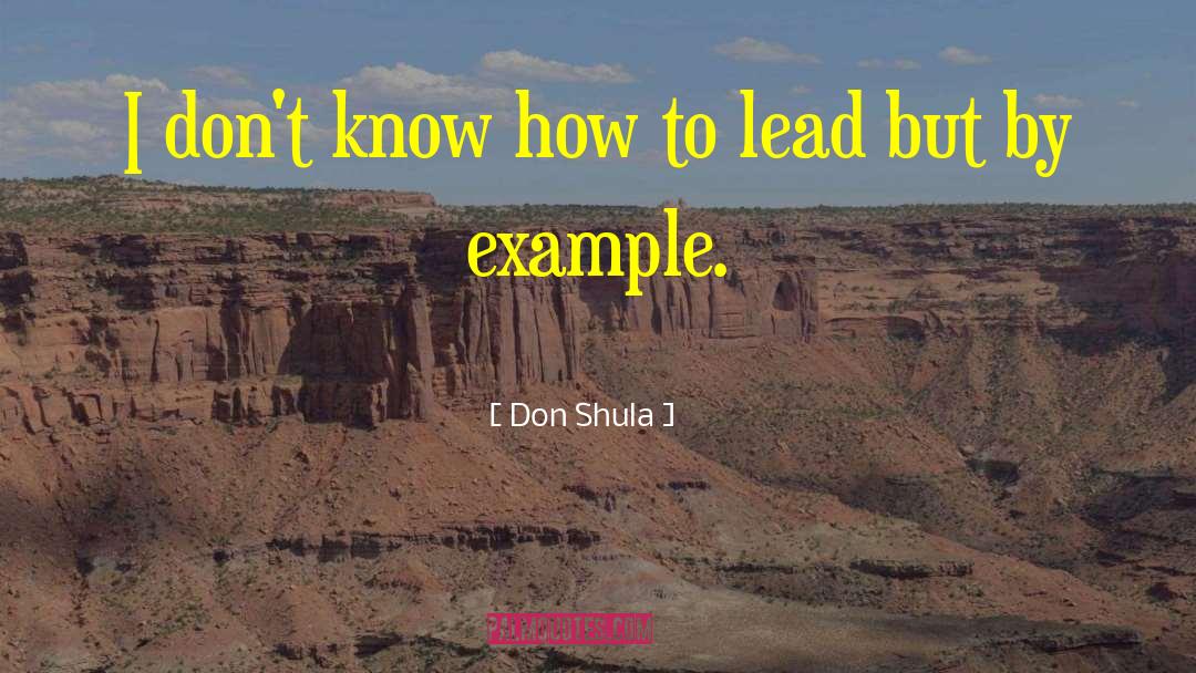 By Example quotes by Don Shula