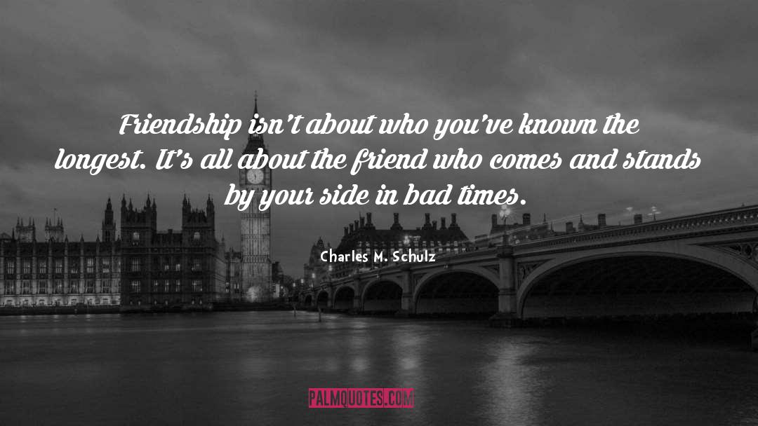 By Your Side quotes by Charles M. Schulz