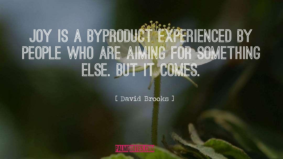 Byproduct quotes by David Brooks