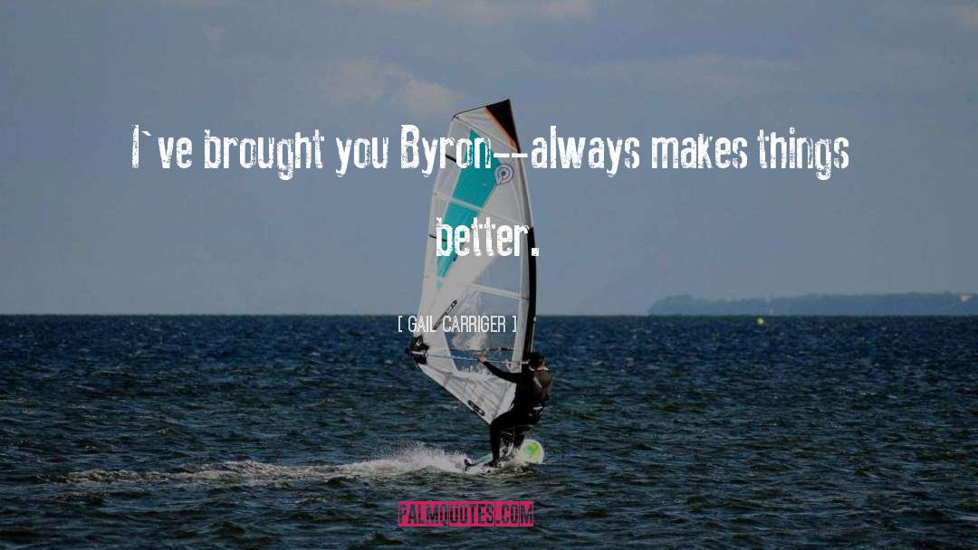 Byron quotes by Gail Carriger