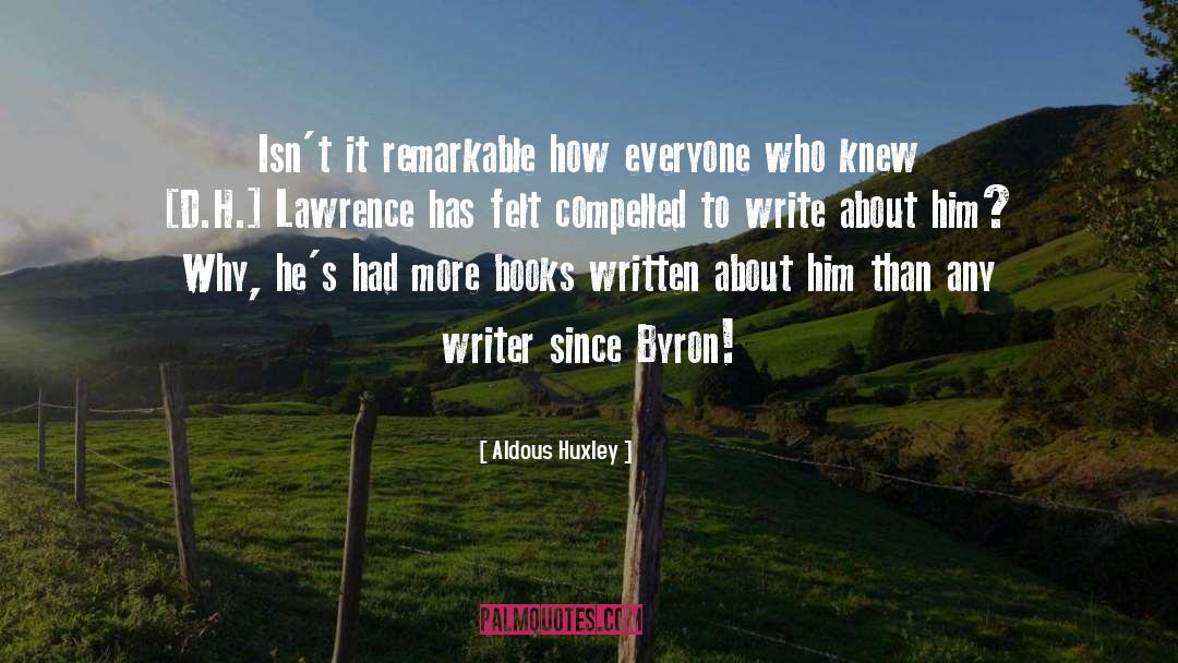 Byron quotes by Aldous Huxley