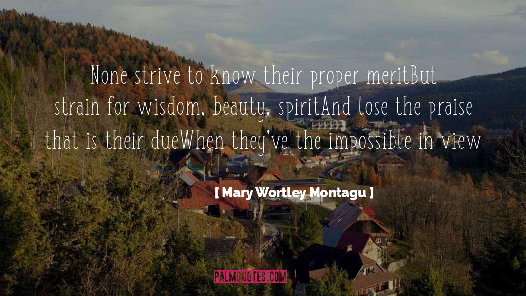 Bzu Merit quotes by Mary Wortley Montagu