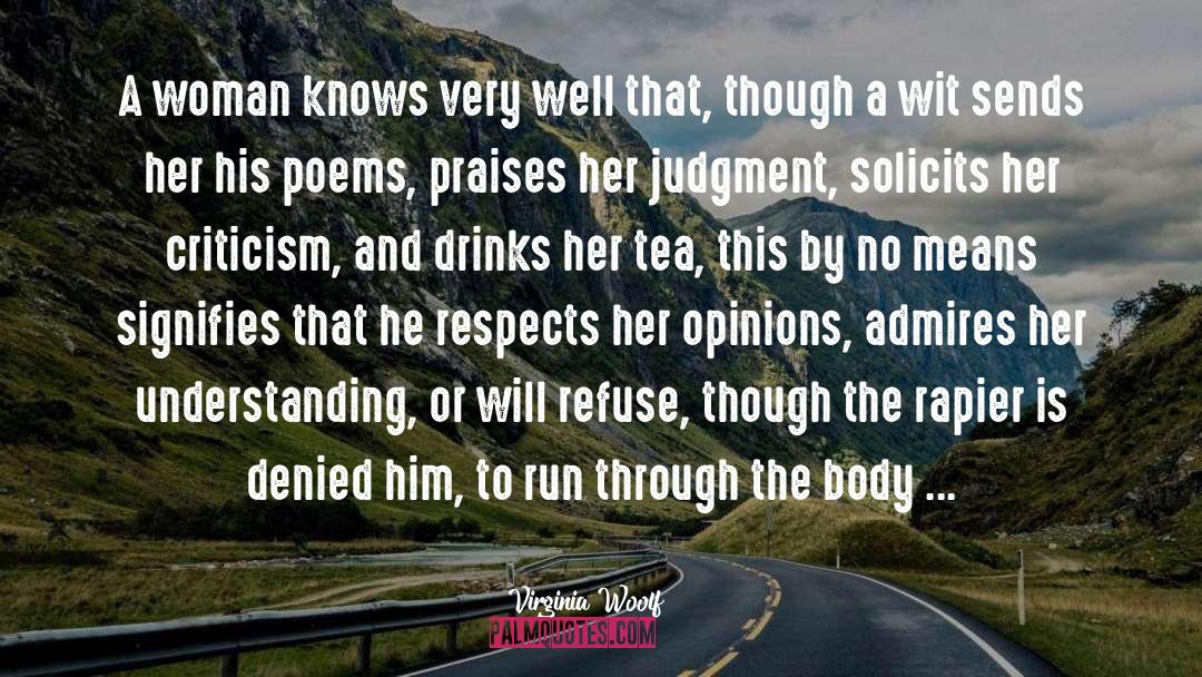 C18th Misogyny quotes by Virginia Woolf