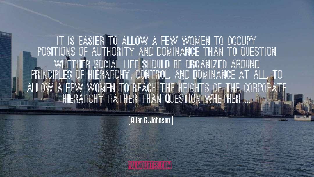 C18th Misogyny quotes by Allan G. Johnson