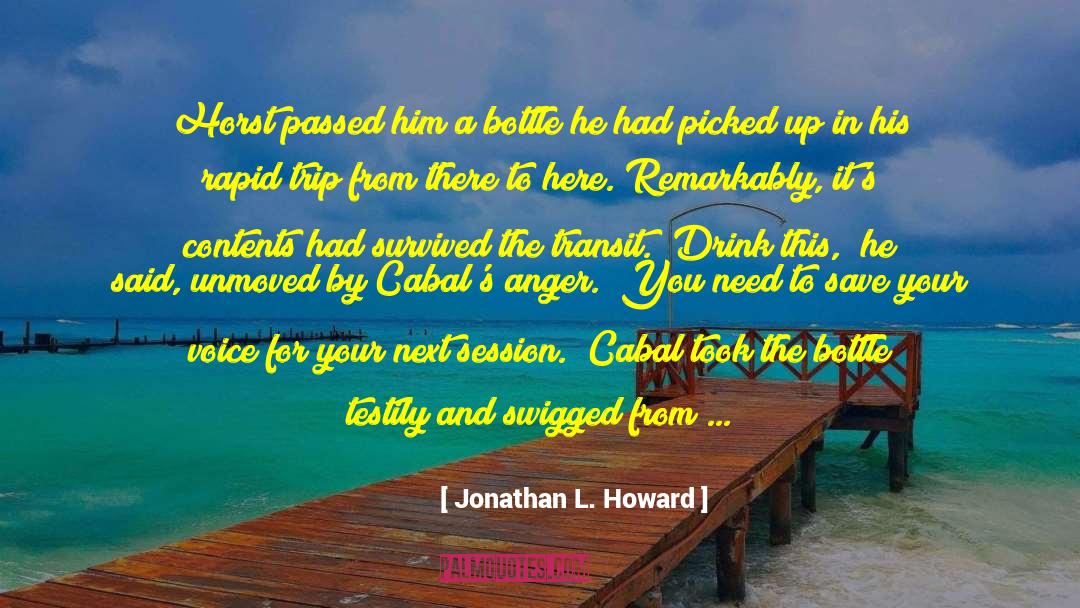 Cabal quotes by Jonathan L. Howard