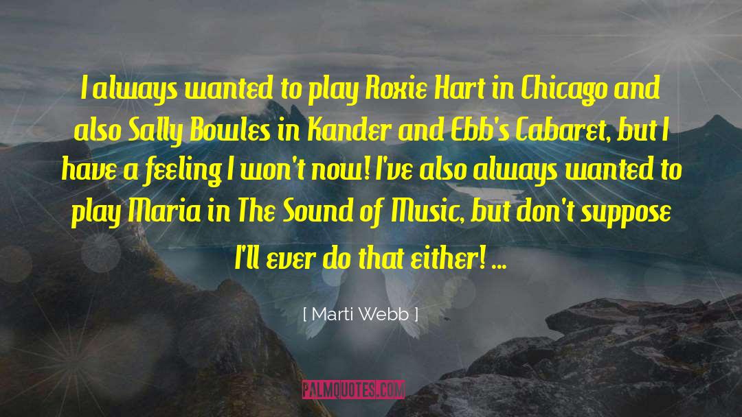 Cabaret quotes by Marti Webb