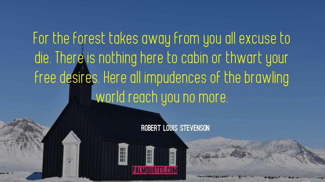 Cabin quotes by Robert Louis Stevenson
