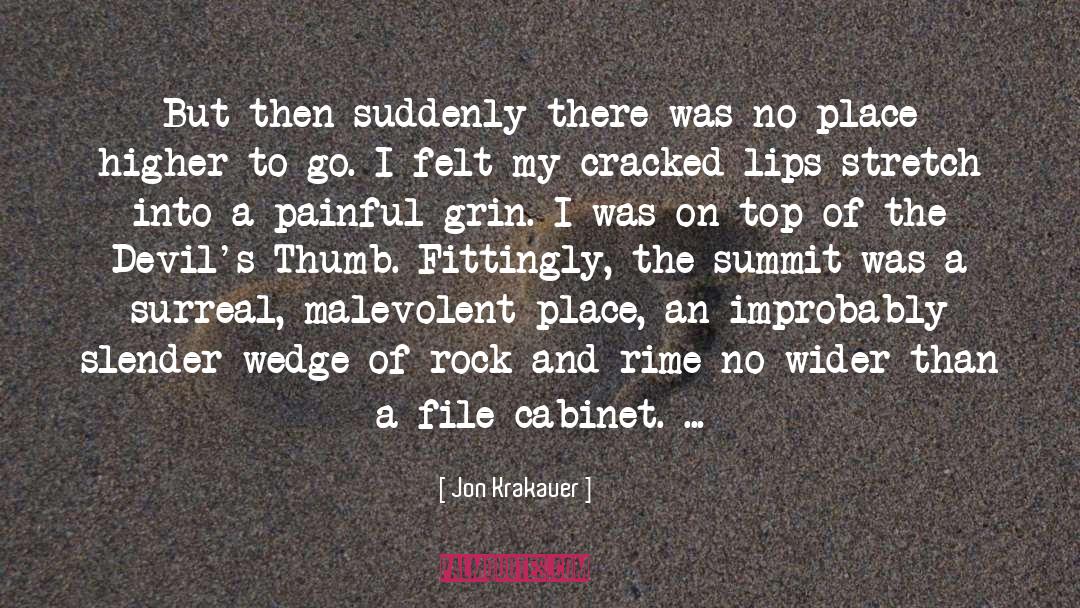 Cabinet quotes by Jon Krakauer