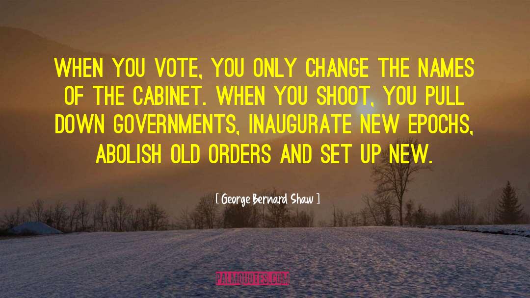 Cabinet quotes by George Bernard Shaw