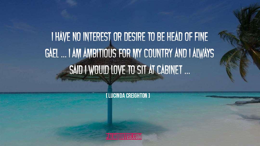 Cabinet quotes by Lucinda Creighton