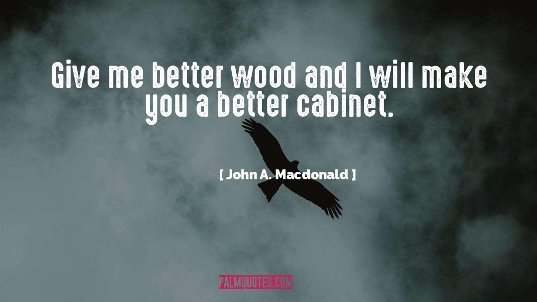 Cabinets quotes by John A. Macdonald