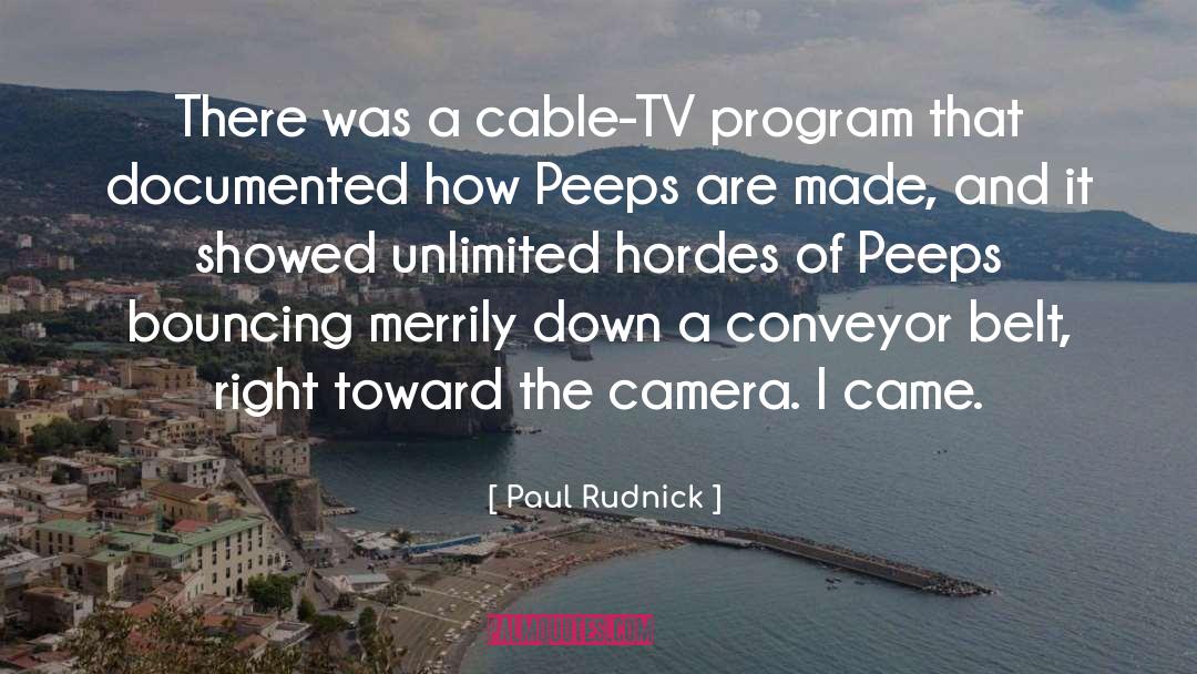 Cable Tv quotes by Paul Rudnick