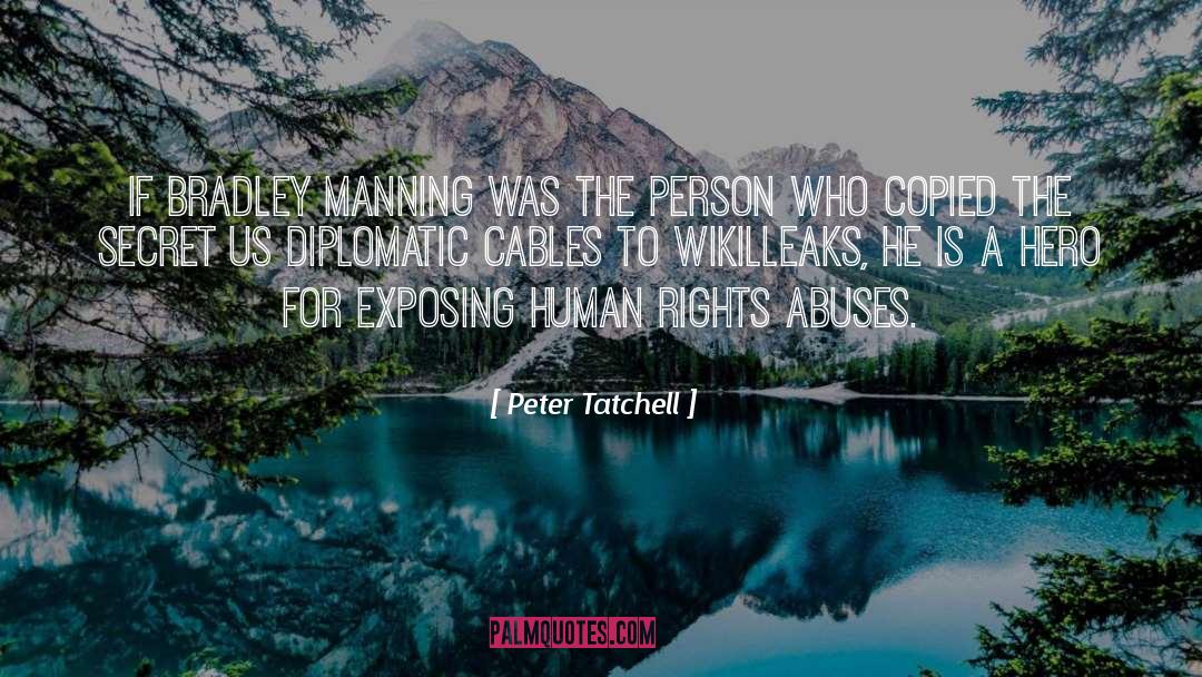 Cables quotes by Peter Tatchell